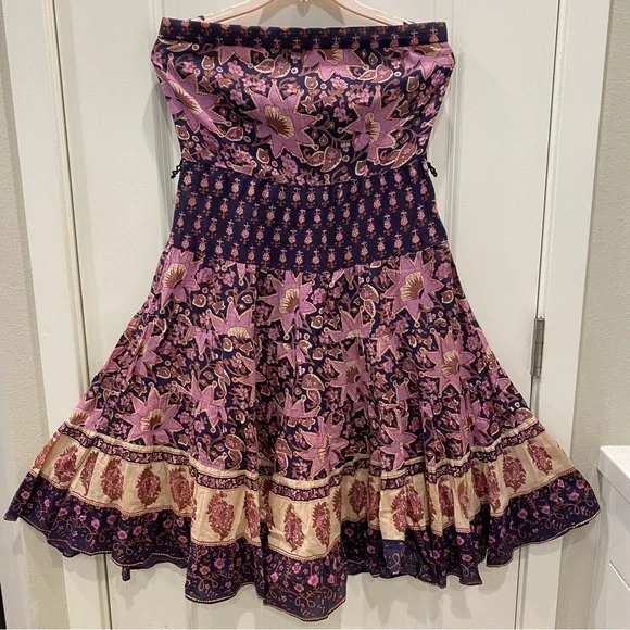 Rapsodia Strapless A-line Floral Dress - Picture 9 of 9